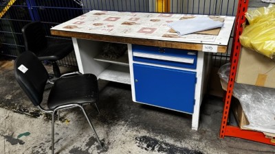 1 Werkbank Garant mit Besucherstuhl